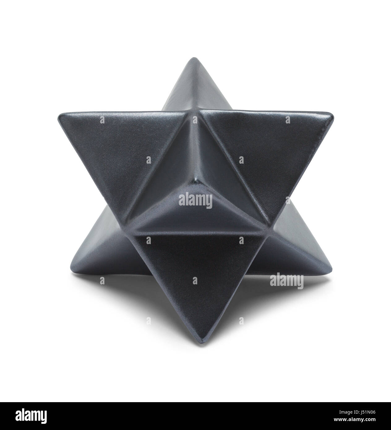 Star solides platoniciens isolé sur fond blanc. Banque D'Images