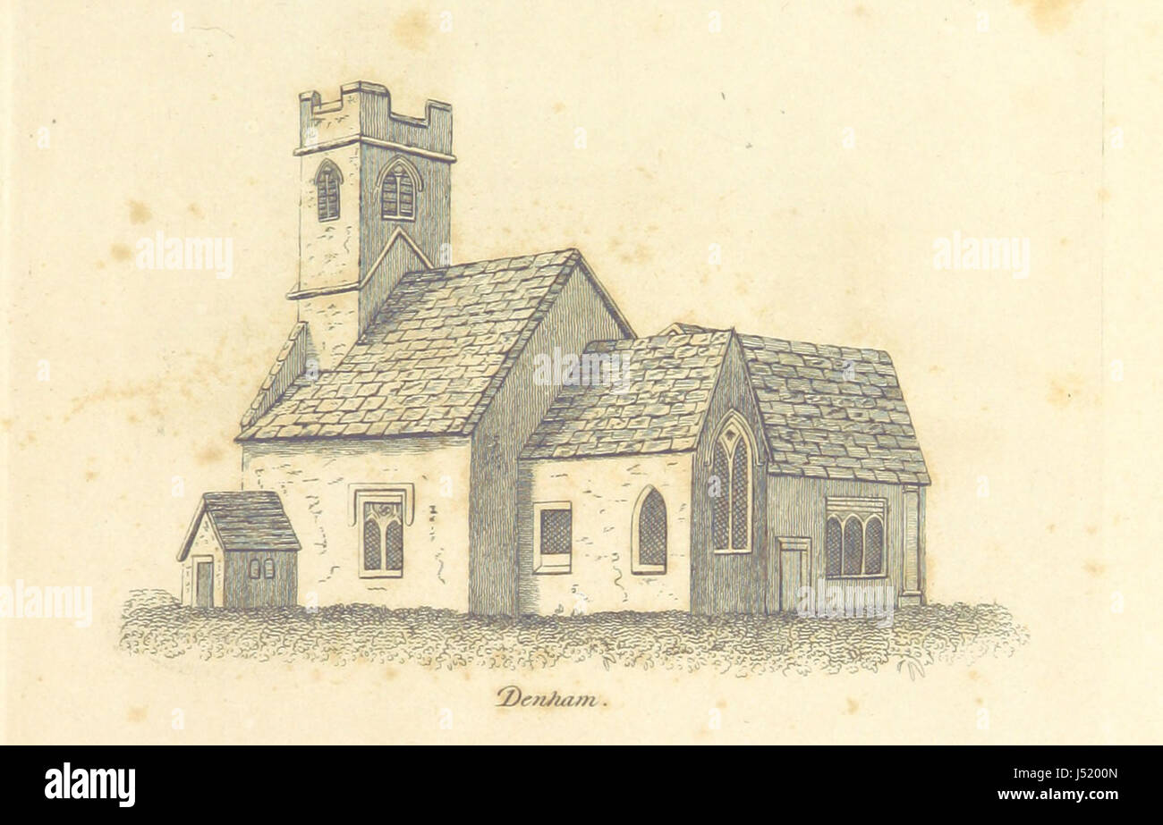 Une description de Bury St Edmund, et ses environs, à l'intérieur de la distance de 10 milles, avec des illustrations des églises, etc. pt. 1 Banque D'Images