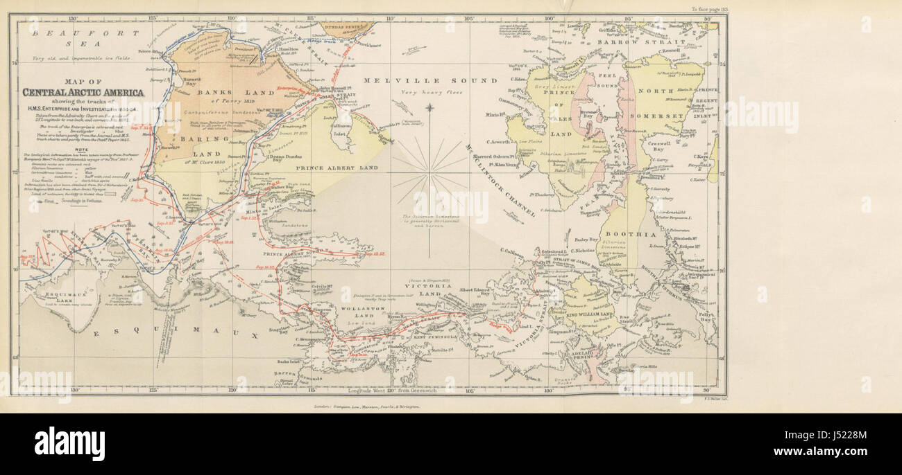 Image prise à partir de la page 176 du "Journal de H.M.S. L'entreprise, sur l'expédition à la recherche de Sir John Franklin par les navires du détroit de Behring. 1850-55. Par le Capitaine R. Collinson ... Avec un mémoire de ses autres services. Édité par son frère, le Major-général T. B. Co Banque D'Images