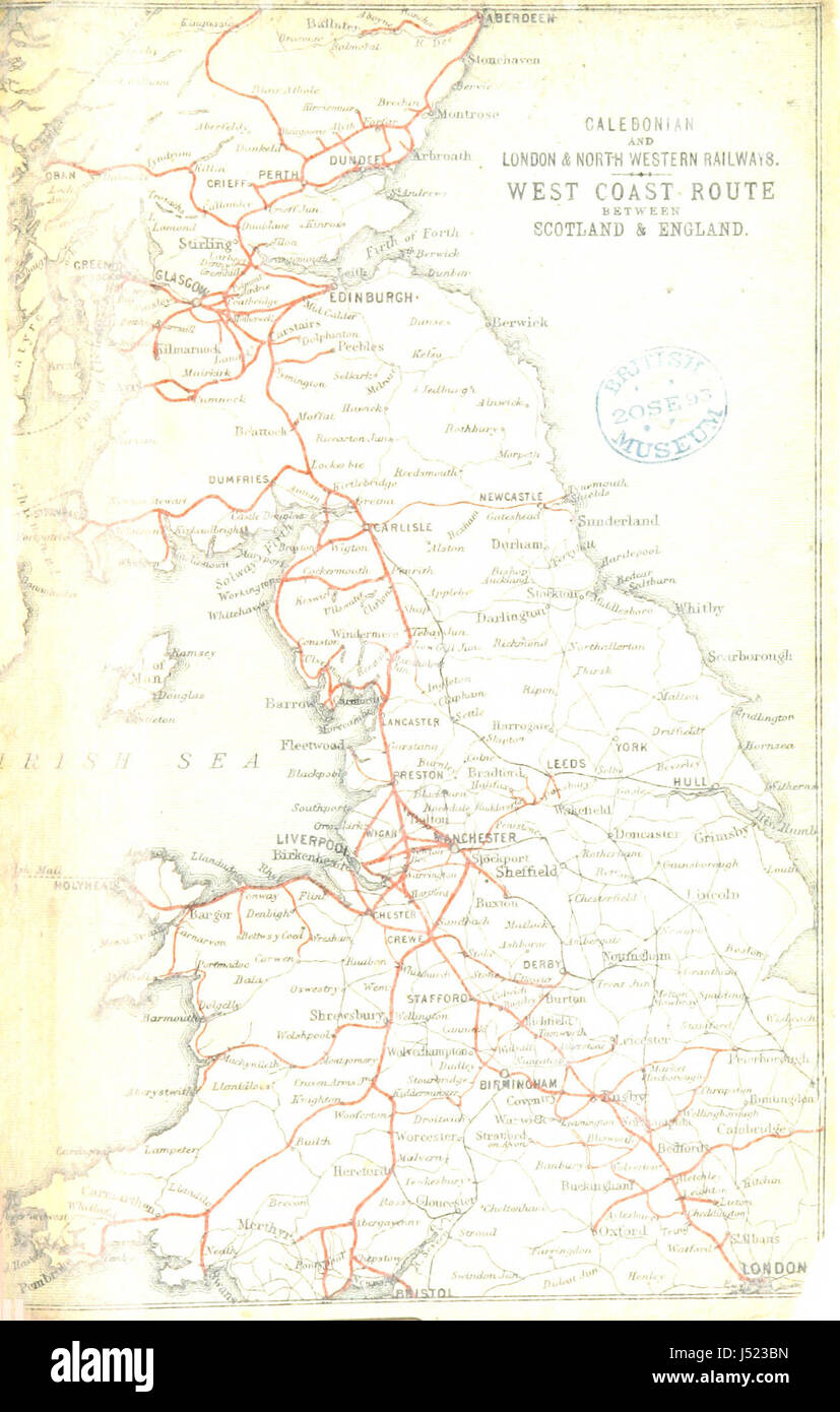 Caledonian Railway. Tours en Ecosse. [Avec des cartes.] Banque D'Images