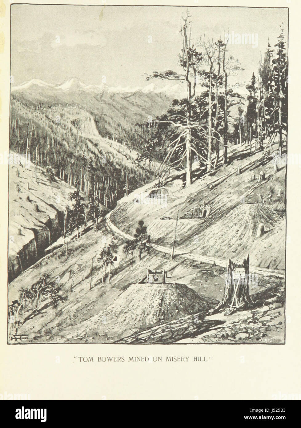 Image prise à partir de la page 19 de "La Vision de la Misère Hill, une légende de la Sierra Nevada et divers verset ... Avec illustrations, etc' Banque D'Images