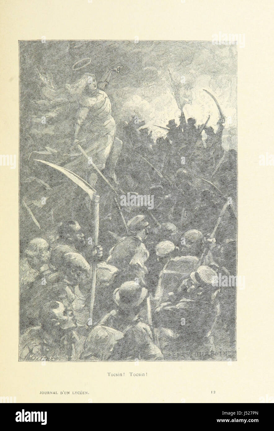 Journal d'un lycéen de 14 ans pendant le siège de Paris, 1870-1871 ... Ouvrage illustré de 20 gravures ... par Eug. Blesmes, et d'une carte, etc. Banque D'Images