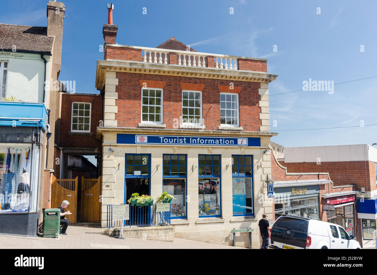 Bureau d'information touristique de Malvern à Great Malvern, Worcestershire Banque D'Images