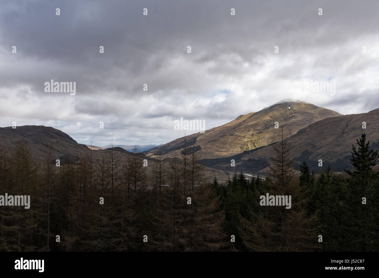 L'un des nombreux points de vue le long de la West Highland Way sentier de marche Banque D'Images