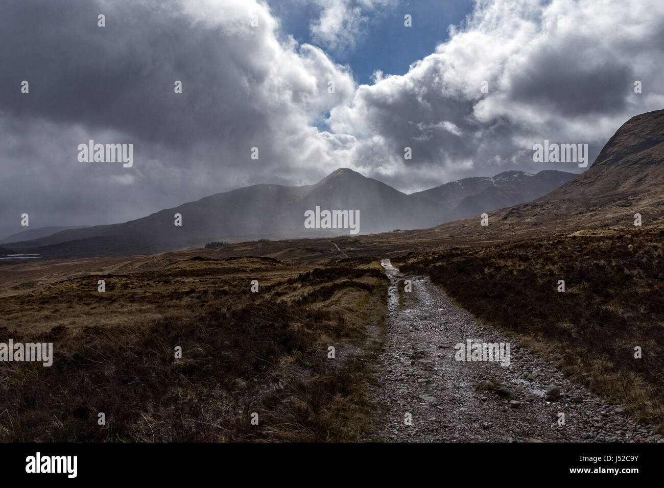 L'un des nombreux points de vue le long de la West Highland Way sentier de marche Banque D'Images