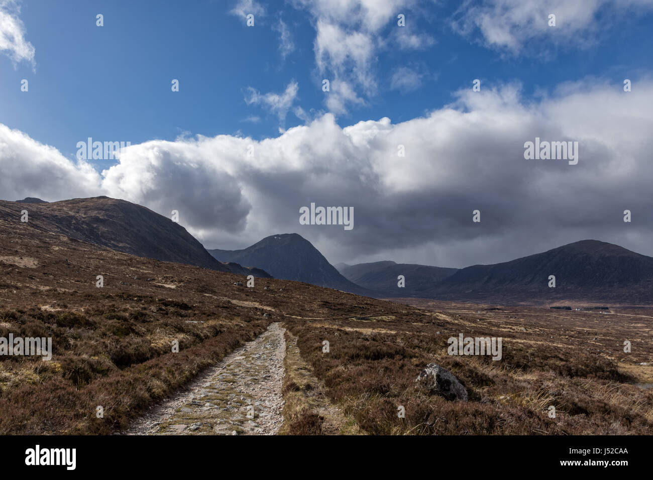 L'un des nombreux points de vue le long de la West Highland Way sentier de marche Banque D'Images