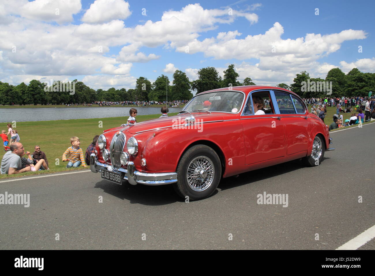 Jaguar Mk2 3,4 (1964). Châtaignier Dimanche, 14th Mai 2017. Bushy Park, Hampton court, Londres, Angleterre, Grande-Bretagne, Royaume-Uni, Royaume-Uni, Europe. Banque D'Images