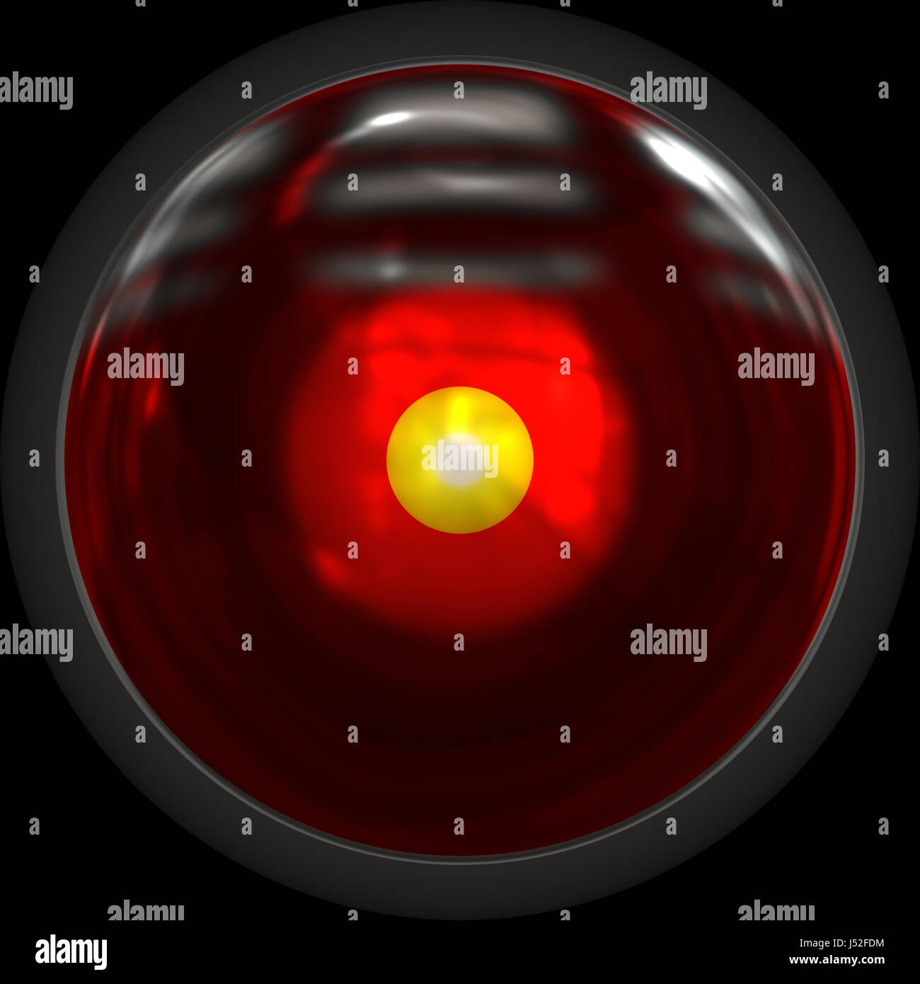 oeil de HAL 9000 Banque D'Images