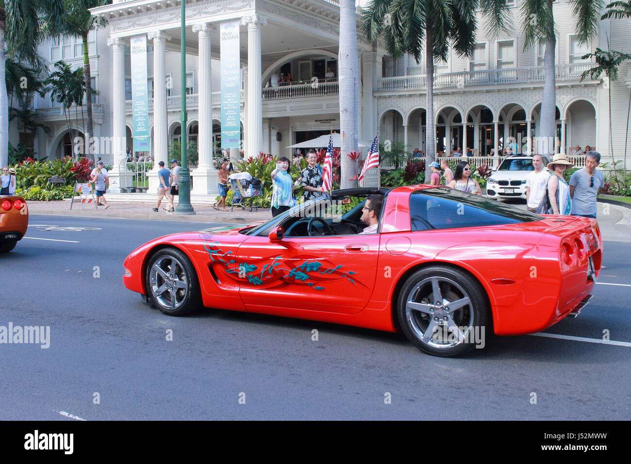 Honolulu, Hawaii, USA - 30 mai 2016 : Mémorial Day Parade Waikiki Banque D'Images