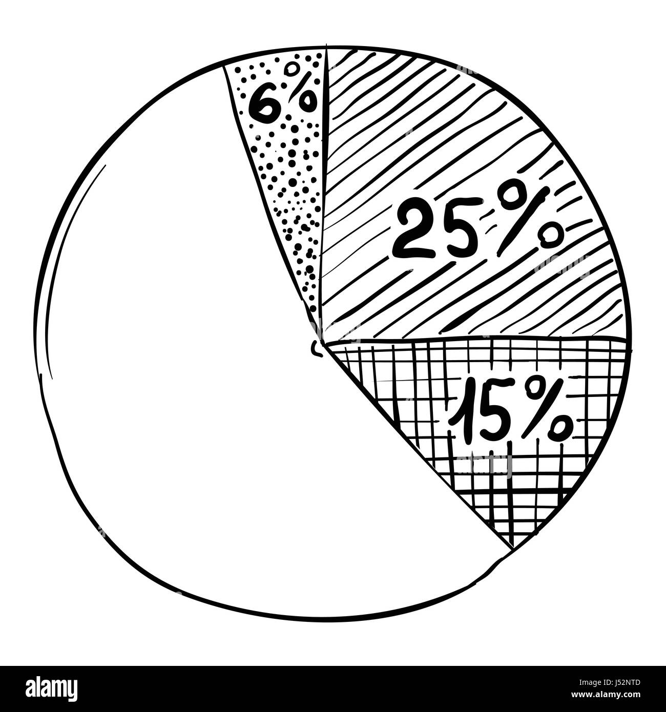 Matrice Ronde Schema Schéma de ronde des infographies. Hand drawn vector illustration de ...