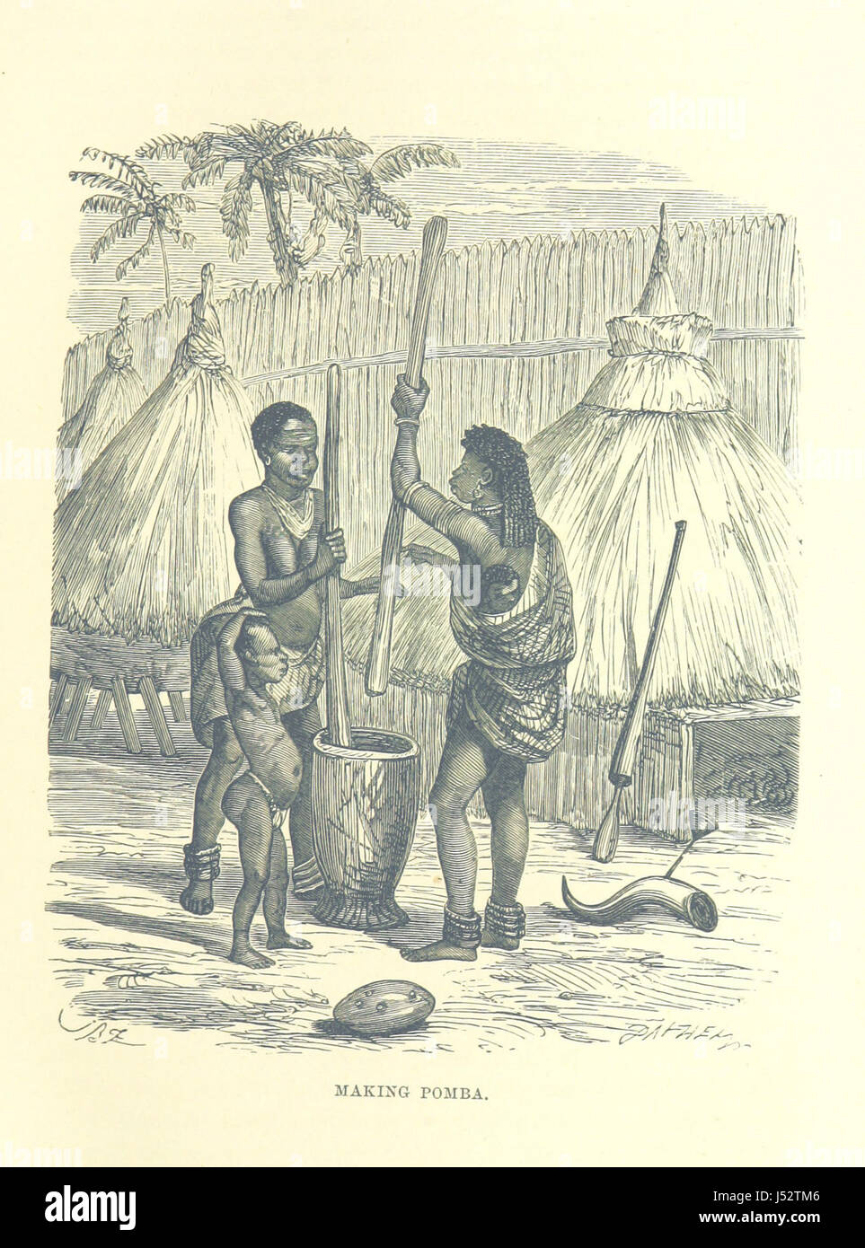Cet ouvrage retrace les voyages de grands explorateurs africains, de James Bruce et Mungo Park à David Livingstone et Henry Morton Stanley. Le livre comprend des illustrations illustrant les voyages de explorersâ€™ à travers l’Afrique. Banque D'Images