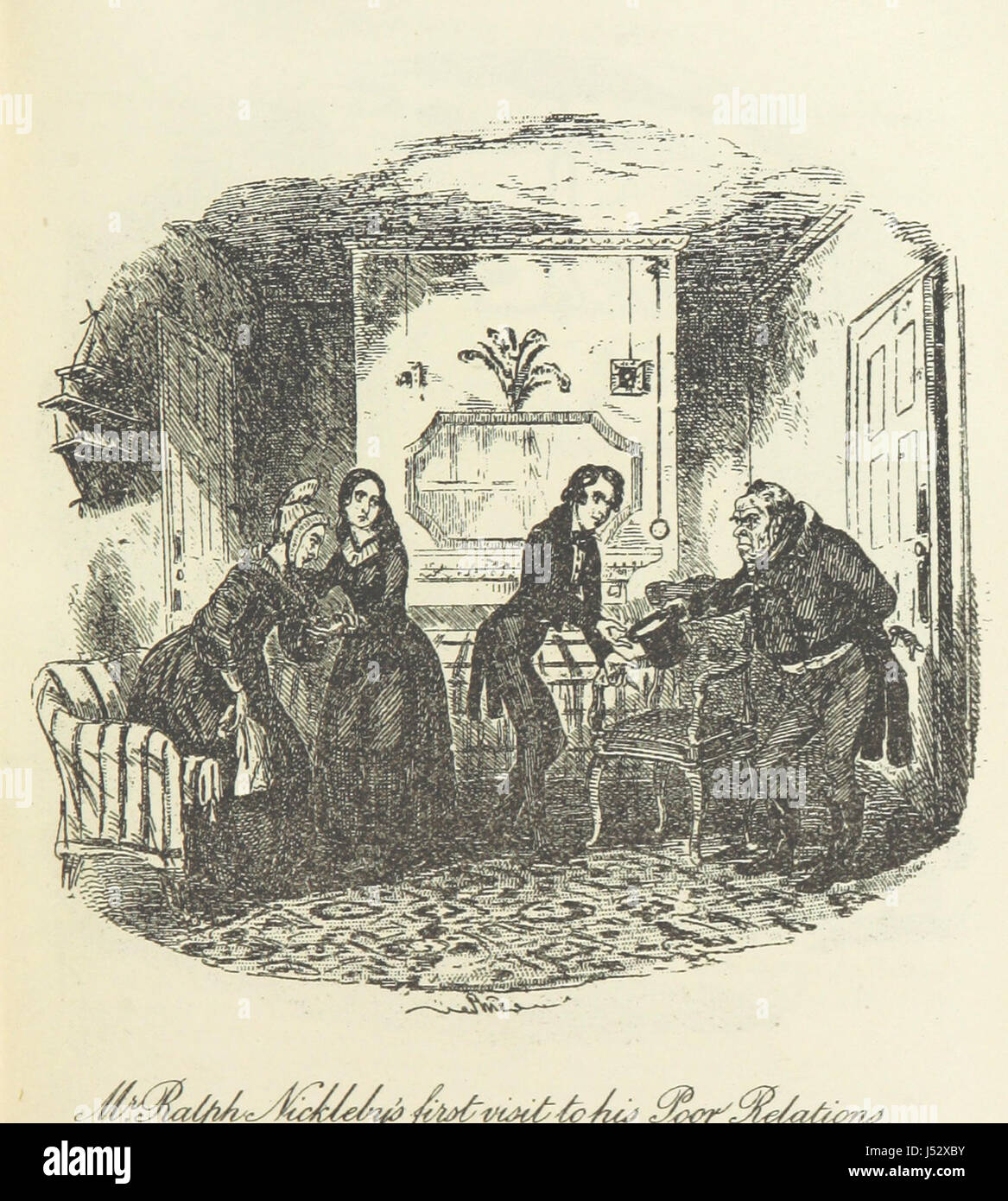La vie et les Aventures de Nicholas Nickleby. [Avec des plaques.] Banque D'Images