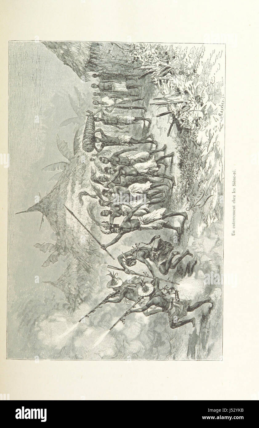 îˆƒA récit historique d'un voyage du Niger au golfe de Guinée à travers les terres de Kong et Mossi, écrit entre 1887-1889, avec une carte et 176 gravures sur bois.îˆ„ Banque D'Images