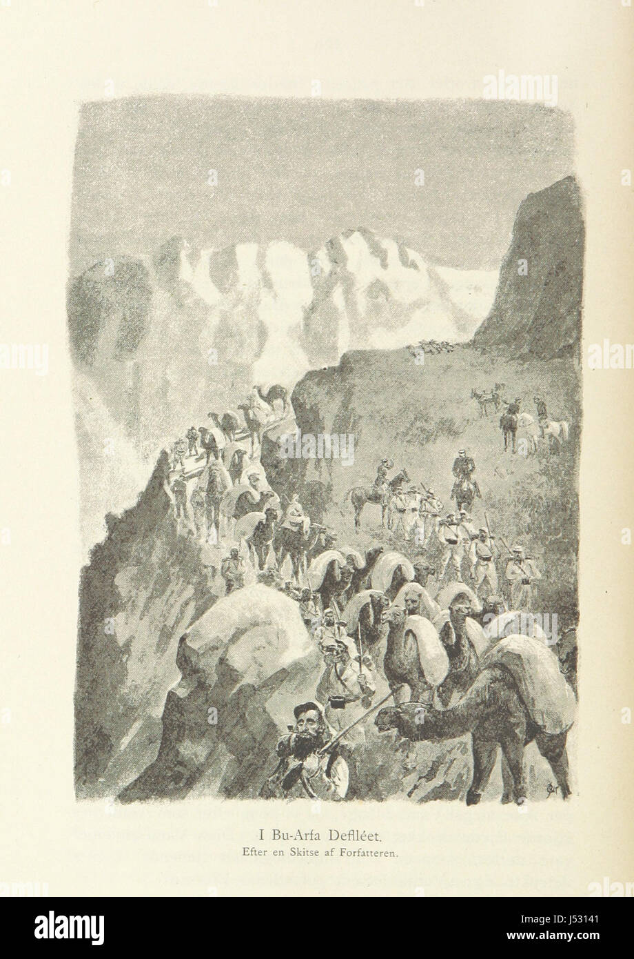 « Algier og Sahara » est une œuvre qui explore l'Algérie et le désert du Sahara, y compris des cartes détaillées et des plaques qui donnent un aperçu de la géographie et de la culture de regionâ. Banque D'Images