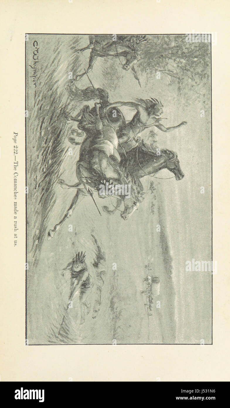 Sport et aventures parmi les Indiens nord-américains ... Avec illustrations, etc ... Banque D'Images