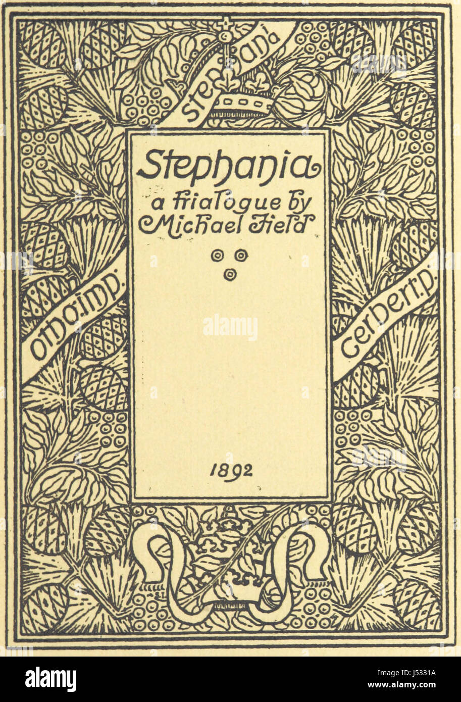 Stephania : un trilogue est un travail présenté en vers, explorant les thèmes du dialogue, de la perspective et de la compréhension à travers une structure poétique. Le récit implique trois personnages qui s'engagent dans la conversation, fouillant dans des idées et des émotions complexes à travers leurs interactions. Banque D'Images