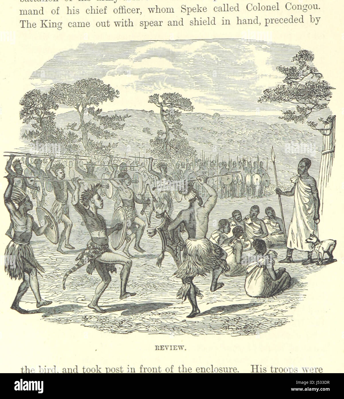 Un livre qui raconte les voyages et les explorations de voyageurs africains notables, de James Bruce et Mungo Park à David Livingstone et Henry Morton Stanley, y compris des illustrations de leurs expéditions. Banque D'Images