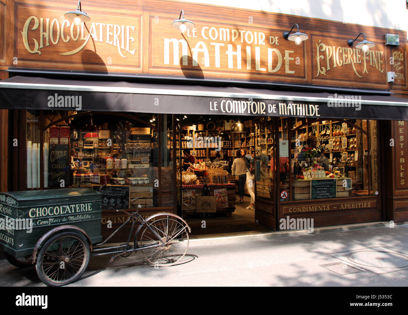 Chocolaterie à Paris, France Banque D'Images