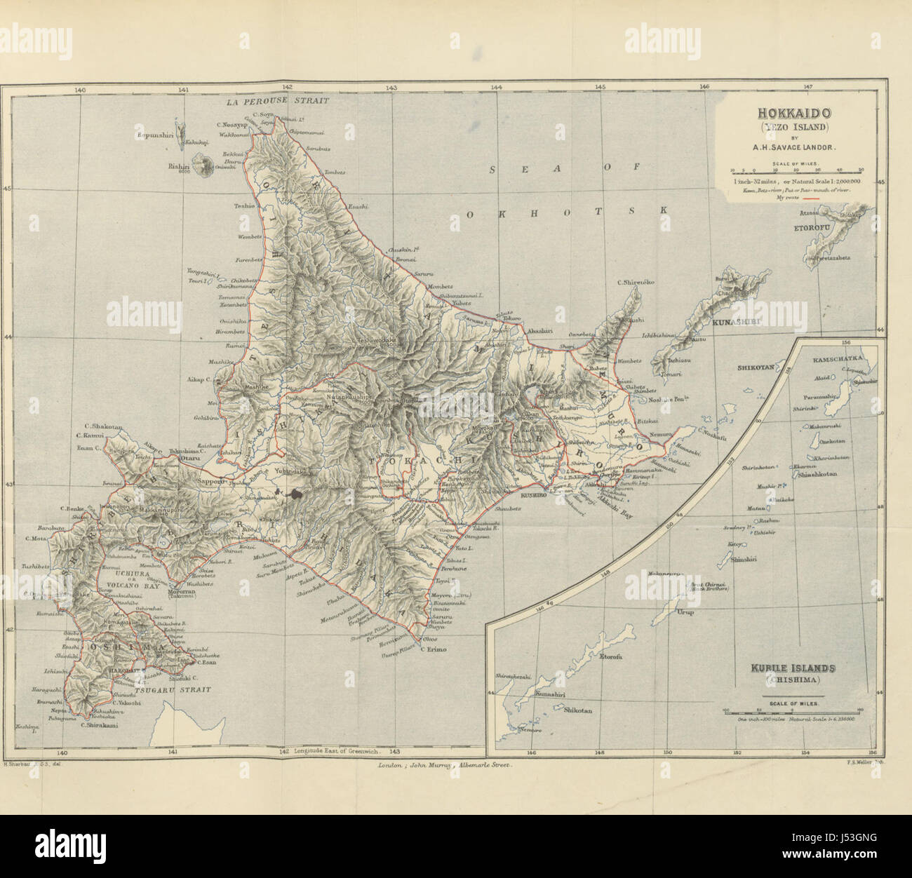 Image prise à partir de la page 337 de "seul avec l'Ainu, velues, ou 3 800 milles sur une selle en Yezo pack et une croisière dans les îles Kurile ... Avec la carte, etc' Banque D'Images Image prise à partir de la page 337 de "seul avec l'Ainu, velues, ou 3 800 milles sur une selle en Yezo pack et une croisière dans les îles Kurile ... Avec la carte, etc' Banque D'Images