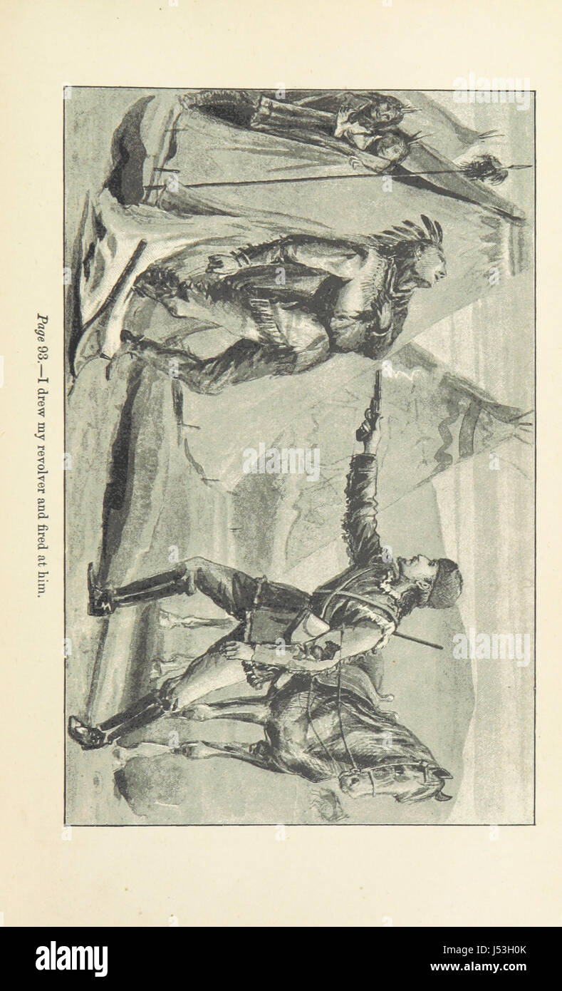 Sport et aventures parmi les Indiens nord-américains ... Avec illustrations, etc ... Banque D'Images