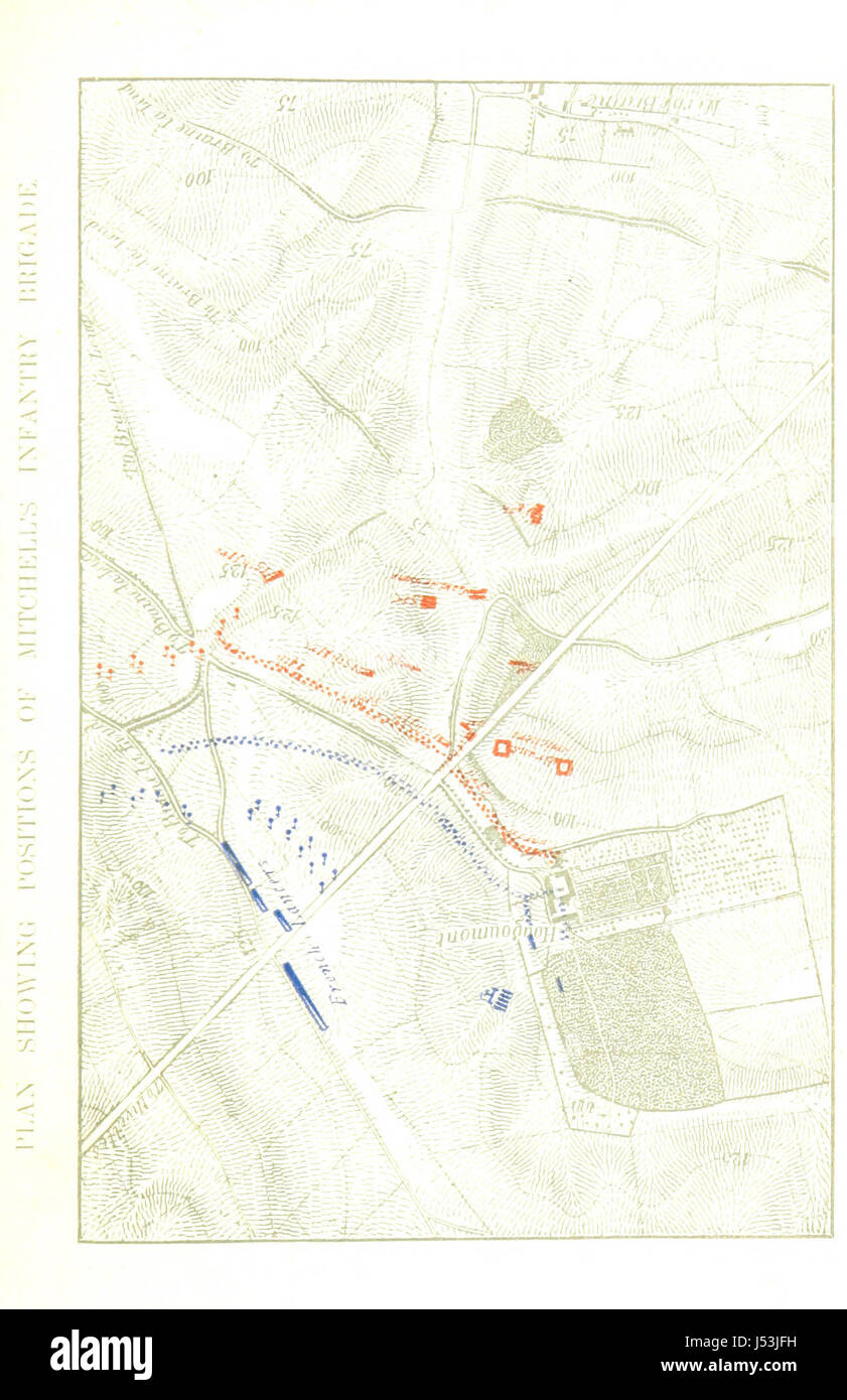 Image prise à partir de la page 349 de "Lettres de Waterloo. Une sélection de lettres inédites et originales portant sur les opérations de la 16e, 17e, et 18e Juin 1815, par des officiers qui ont servi dans la campagne. Édité avec notes explicatives par ... H. T. Banque D'Images