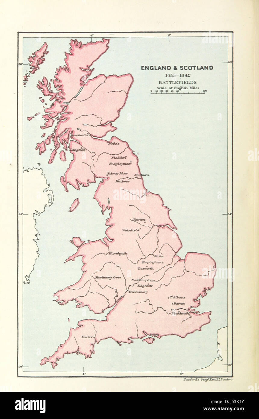 Image prise à partir de la page 358 de "Histoire de l'Angleterre et l'Empire Britannique : ... un enregistrement de l'ordre constitutionnel, ... militaire, ... et des événements littéraires à partir de la C.-B. à 55 A.D. 1890 ... Avec des cartes et des tableaux de généalogie' Banque D'Images