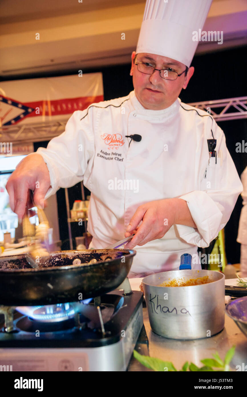Little Rock Arkansas, The Peabody Little Rock, hôtel, Grand Ballroom, Diamond Chef Arkansas Pulaski Technical College concours de cuisine, homme hommes, exe Banque D'Images