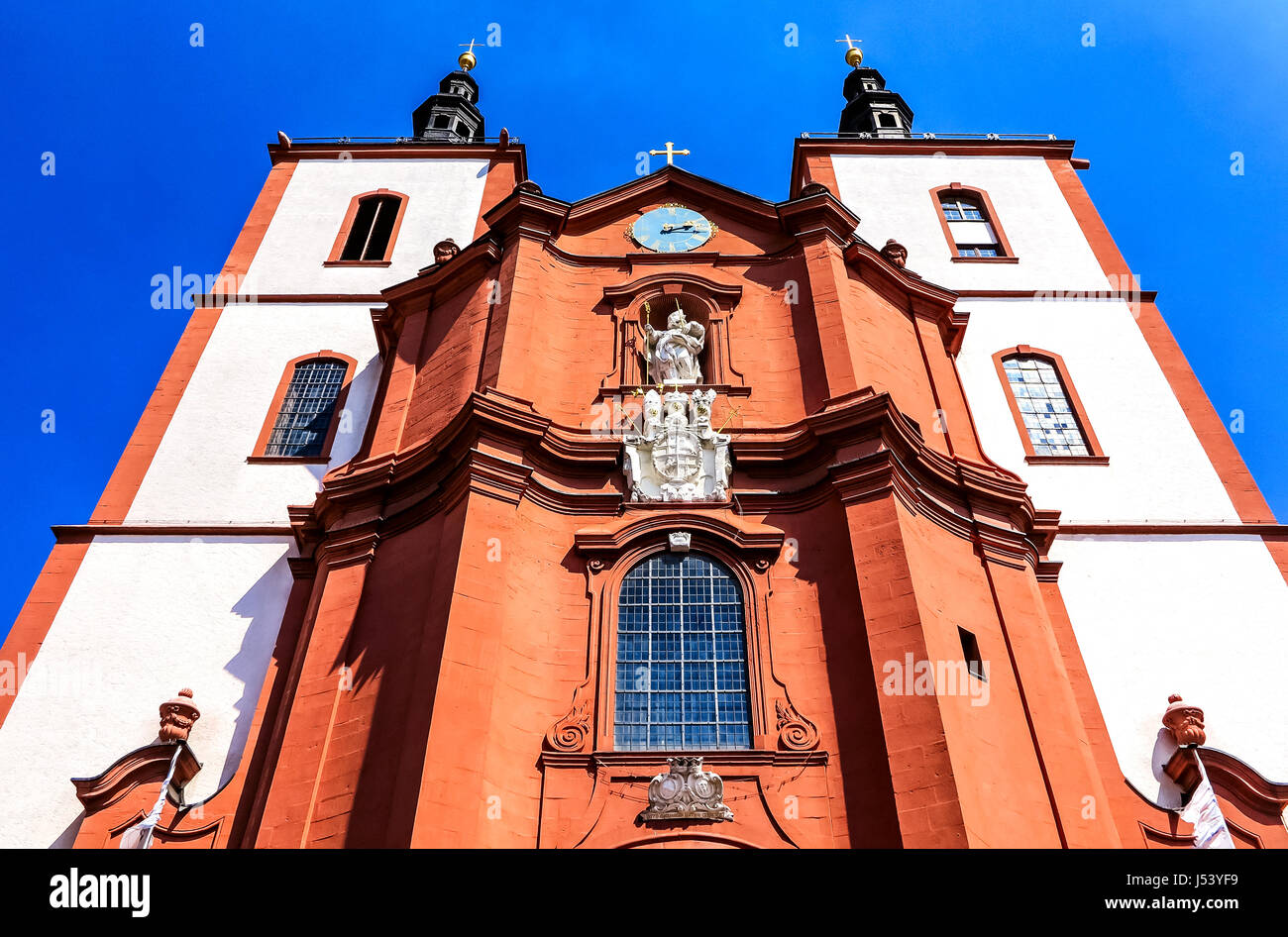 L'église paroissiale baroque St. Blasius à Fulda, Allemagne Banque D'Images