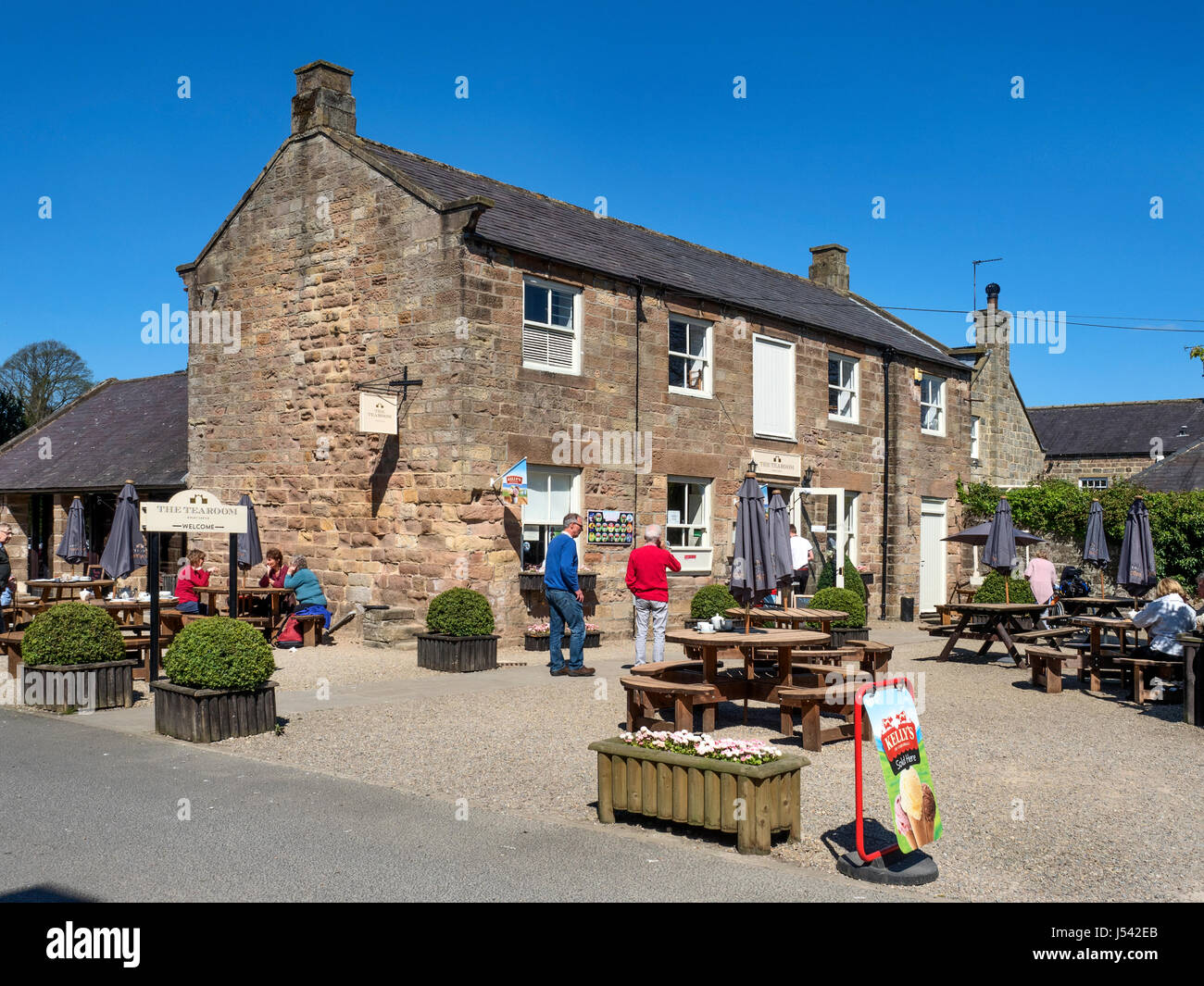 Le salon de thé au château de Ripley Ripley North Yorkshire Angleterre Banque D'Images