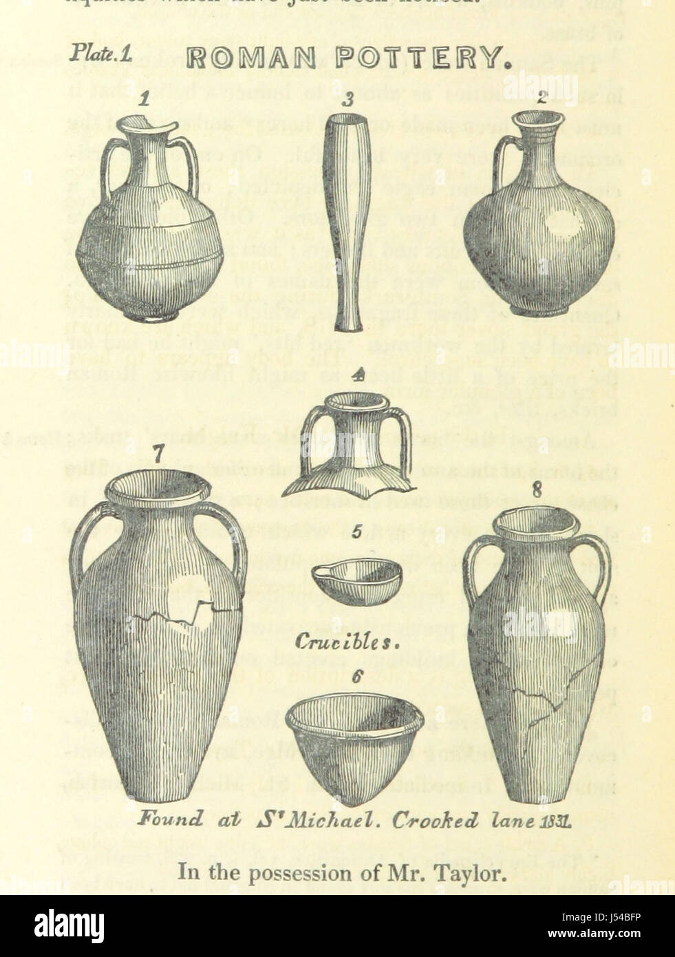 L'histoire et des antiquités de la paroisse et l'église de Saint Michel, Crooked Lane, London, etc. [par William Herbert.] Banque D'Images