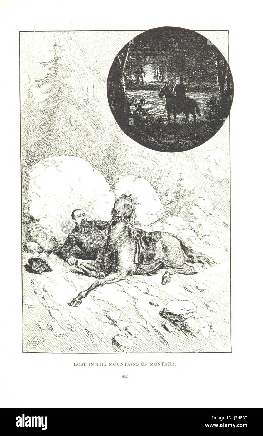 Image prise à partir de la page 461 de "l'écho des montagnes Rocheuses. Reminiscences ... du ...'âge d'or du grand Ouest ... L'Illustre' Banque D'Images