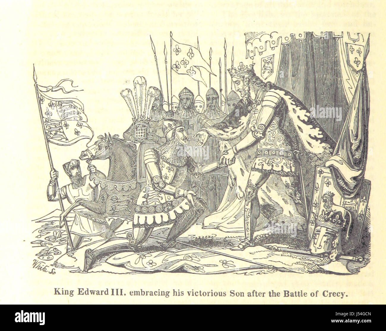 Ce travail historique détaillé couvre l'histoire anglaise de l'invasion romaine par Jules César à la Révolution de 1688, suivie d'une continuation jusqu'à la mort de George IIâ€ ™ et l'ascension de George IV. le livre comprend des gravures et sert de dossier complet de l'histoire politique et royale de Englandâ€ ™. Banque D'Images