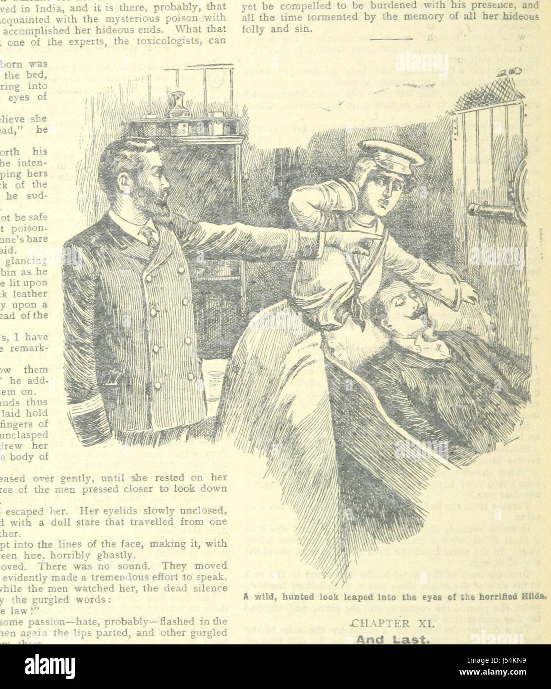 Cette image est tirée de la page 122 de 'histoires de vie palpitantes pour les masses', une collection d'histoires personnelles dramatiques. Le livre présente divers contes conçus pour captiver et divertir, mettant en vedette des événements de diverses vies qui mettent en lumière les luttes, les triomphes et les leçons apprises. Banque D'Images