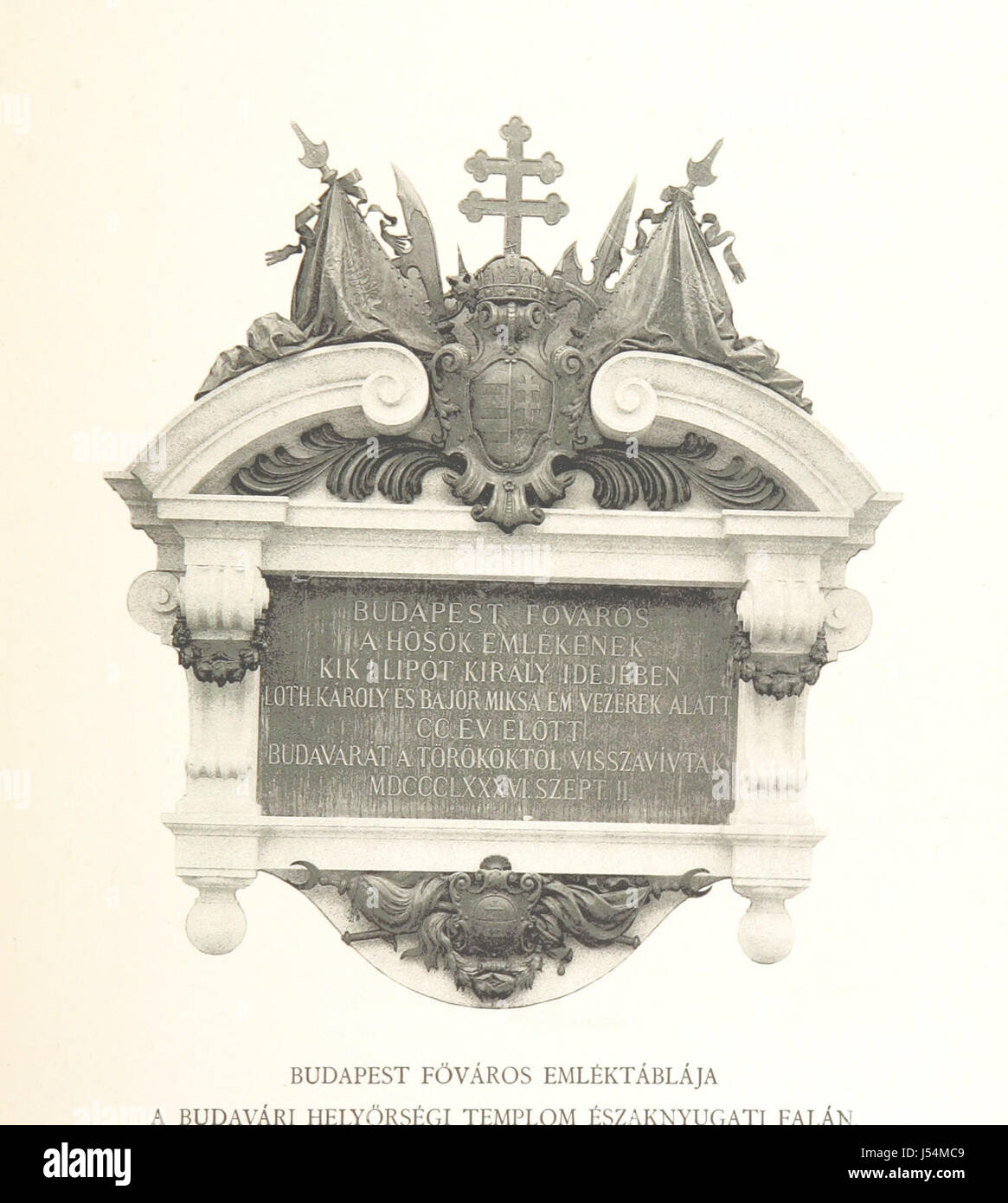 Avvisi del Cavaliere Federico Cornaro veneto ambasciatore, vers l'assedio la presa e della Fortezza di nell'anno 1686 Buda. Con traduzione ungherese ed introduzione storica da Sigismondo Bubics. (Cornaro Frigyes velenczei Jelentései követ, etc.) [avec plaques, y compris les portraits.] Ital. & Hung Banque D'Images