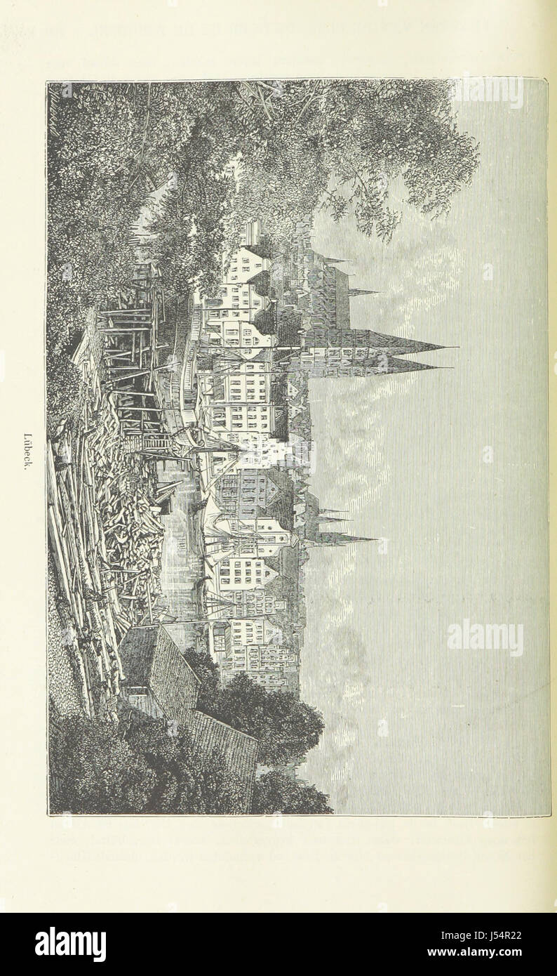 Description géographique illustrée en néerlandais, offrant probablement des comptes rendus détaillés de divers lieux géographiques, paysages et éléments culturels. Il comprend des illustrations pour accompagner les informations textuelles. Banque D'Images