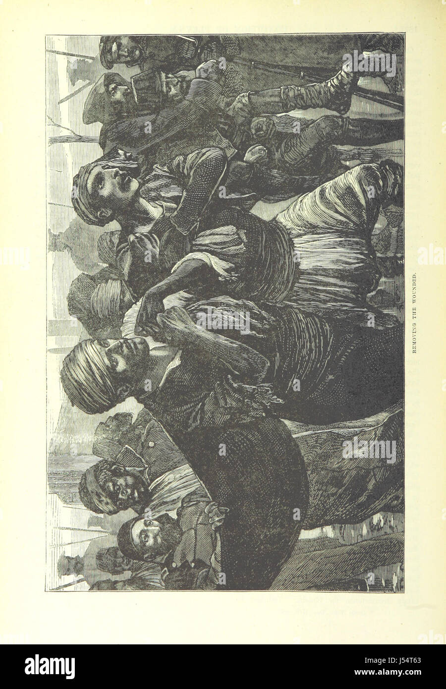 Cette image est tirée de la page 582 de *Cassell's Illustrated History of the Russo-Turkish War*, représentant des scènes liées au conflit entre la Russie et l'Empire ottoman au XIXe siècle. Banque D'Images