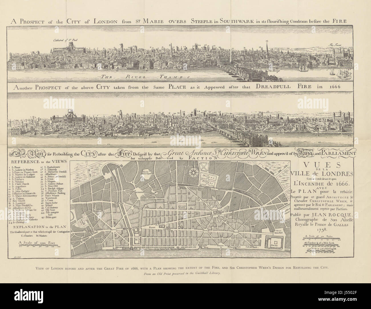 Image prise à partir de la page 65 de "Histoire du monument. Avec un bref compte rendu du Grand Incendie de Londres, qu'elle commémore. Par Charles Welch. (Avec des illustrations et une carte du vieux Londres.)" Banque D'Images