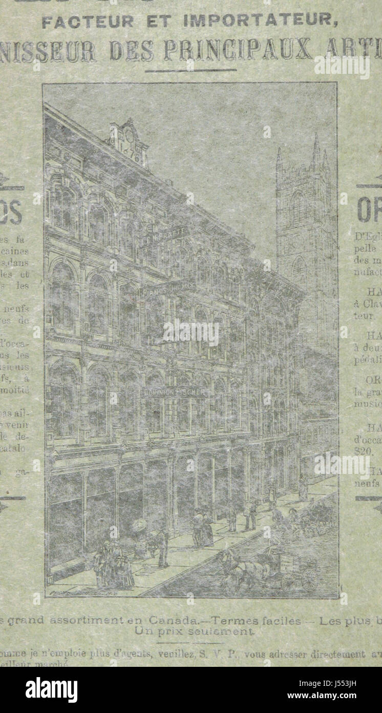 Cette pièce commémorative de 1893 marque le 50e anniversaire (Jubilé d'or) du mariage célébré à Joliette, reflétant un événement important dans l'histoire et la culture locales. La pièce comprend probablement des illustrations ou des images de l'événement. Banque D'Images
