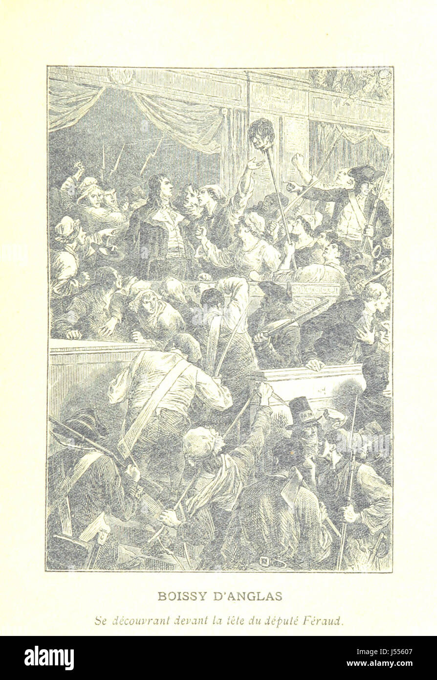 Cette œuvre du XVIIIe siècle illustre la région de la ArdÃ¨che en France, avec des portraits et des gravures liés à la Convention nationale pendant la Révolution française. Il fournit un enregistrement visuel à la fois des paysages du regionâ€™ et des personnages historiques clés impliqués dans la révolution. Banque D'Images