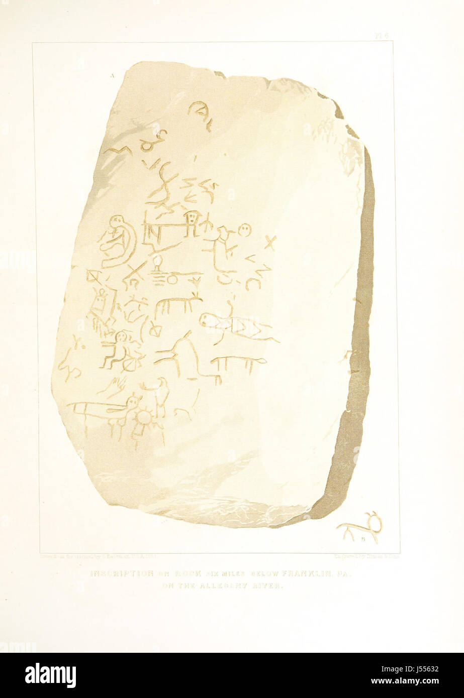 Ceci est un travail illustré sur les tribus amérindiennes des États-Unis, basé sur la recherche de Henry Rowe Schoolcraft. Il offre des descriptions détaillées et des images des tribus, de leurs cultures et de leur histoire, fournissant une ressource importante pour comprendre les peuples autochtones de l'Amérique du Nord. Banque D'Images