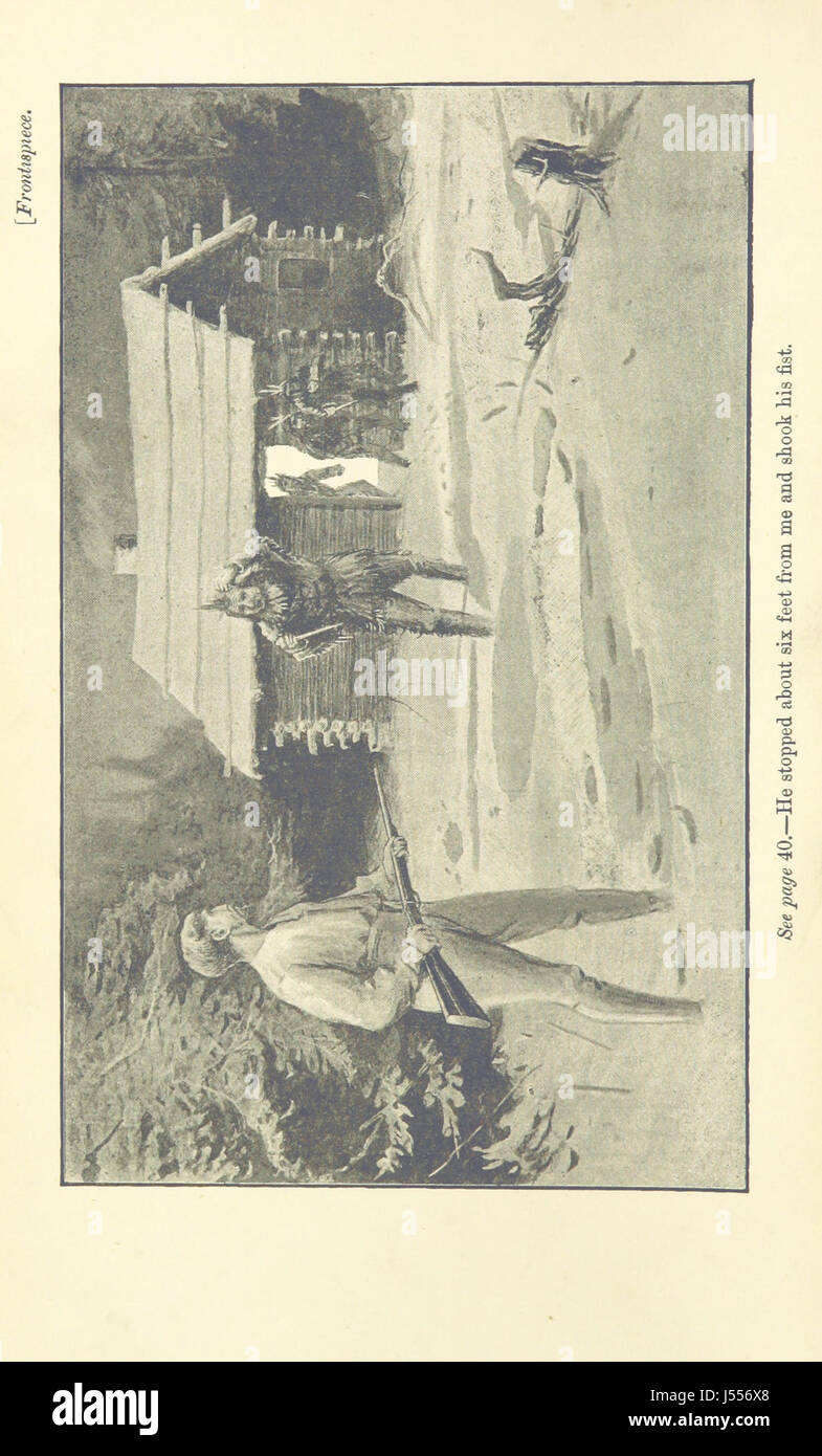 Sport et aventures parmi les Indiens nord-américains ... Avec illustrations, etc ... Banque D'Images