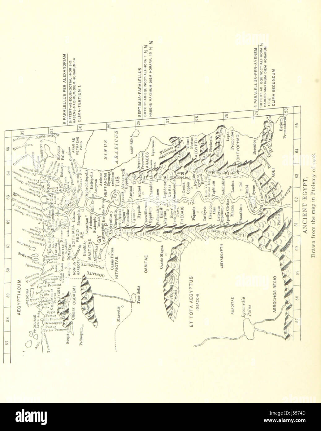 Image prise à partir de la page 8 de "l'Raiyān Moeris. (Le fond de l'adresse avant l'Amer. Geog. Soc., 11 novembre 1889.) [avec 4 cartes.]' Banque D'Images