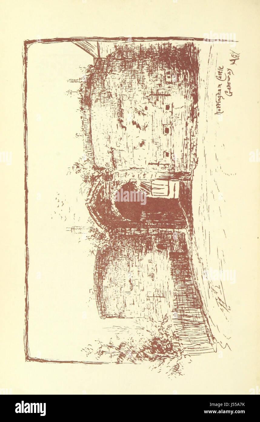 Une histoire concise du château de Nottingham : par J. P. Briscoe ... et un Guide de l'Art Gallery & Museum, château de Nottingham ... par D'Arcy levier, etc Banque D'Images