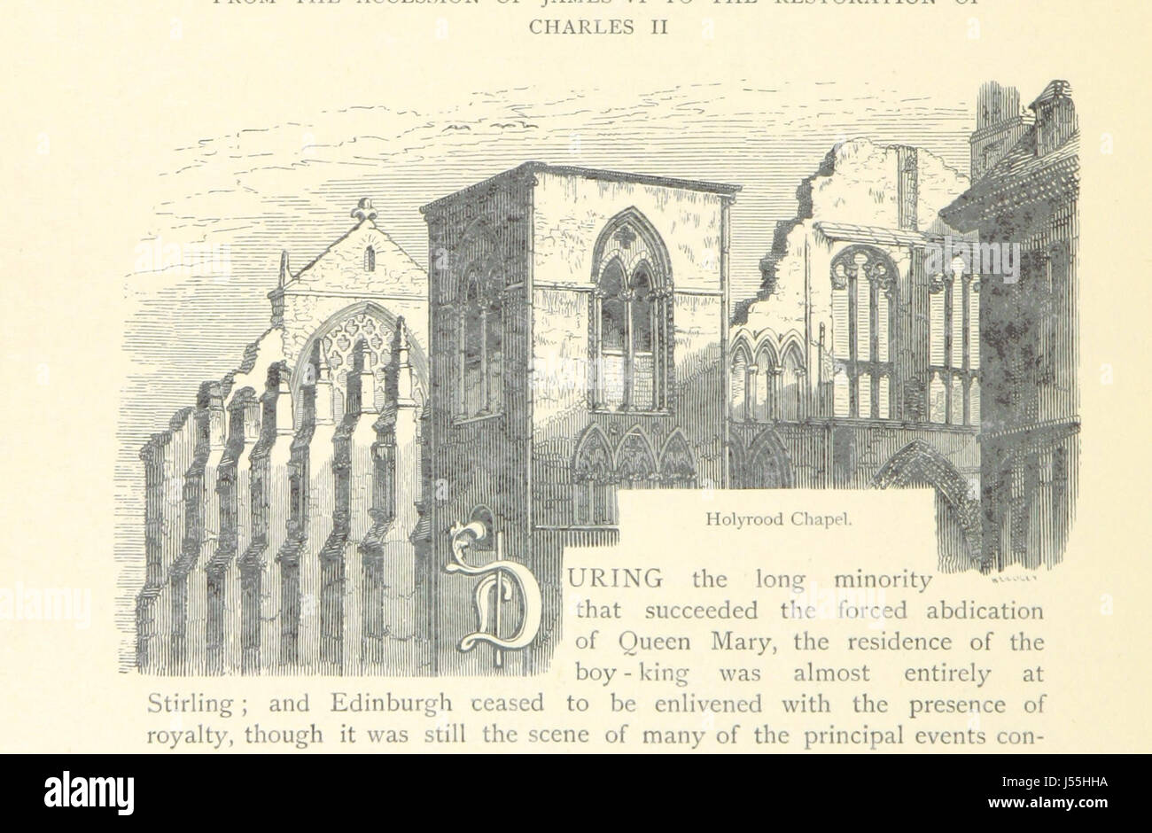 Ce livre offre un récit historique d'Édimbourg, en Écosse, capturant ses monuments, événements notables et la vie quotidienne dans le passé, avec un aperçu de l'évolution de la ville au fil du temps. Banque D'Images