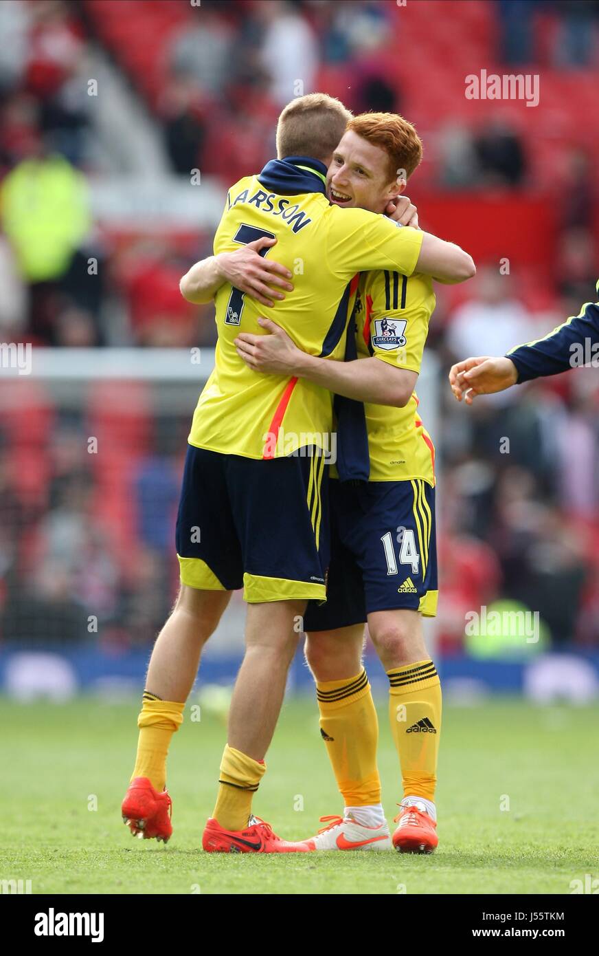 SEBASTIAN LARSSON COLBACK JACK MANCHESTER UNITED V MANCHESTER UNITED V SUNDERLAND OLD TRAFFORD MANCHESTER EN ANGLETERRE 03 Mai 2014 Banque D'Images