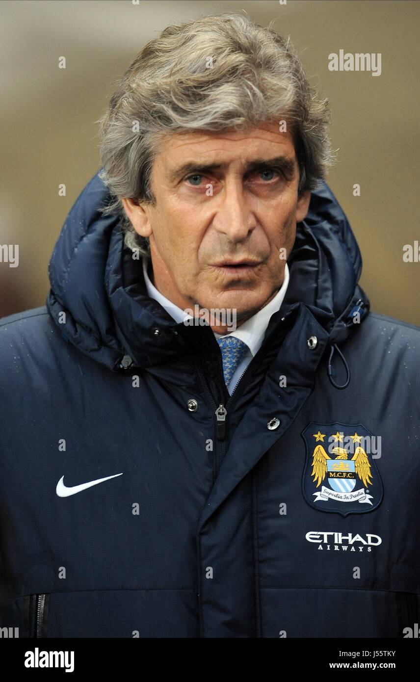 MANUEL PELLEGRINI V MANCHESTER CITY ASTON VILLA ETIHAD STADIUM MANCHESTER EN ANGLETERRE 07 Mai 2014 Banque D'Images