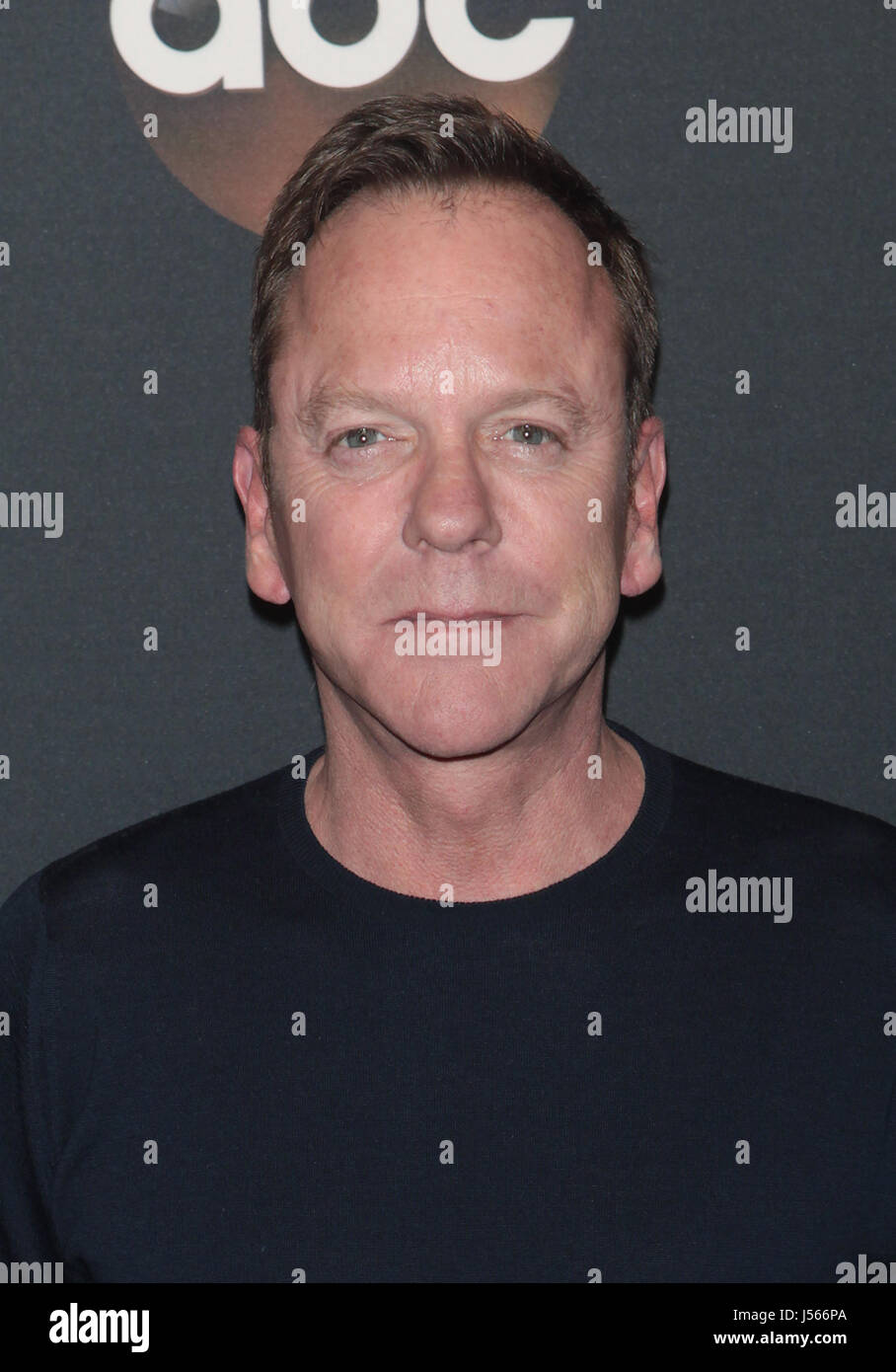 New York, NY, USA. 16 mai, 2017. Kiefer Sutherland à l'Upfront ABC 2017 le mardi 16 mai 2017, au Lincoln Center, David Geffen Hall à New York. Crédit : Diego Corredor Punch/media/Alamy Live News Banque D'Images