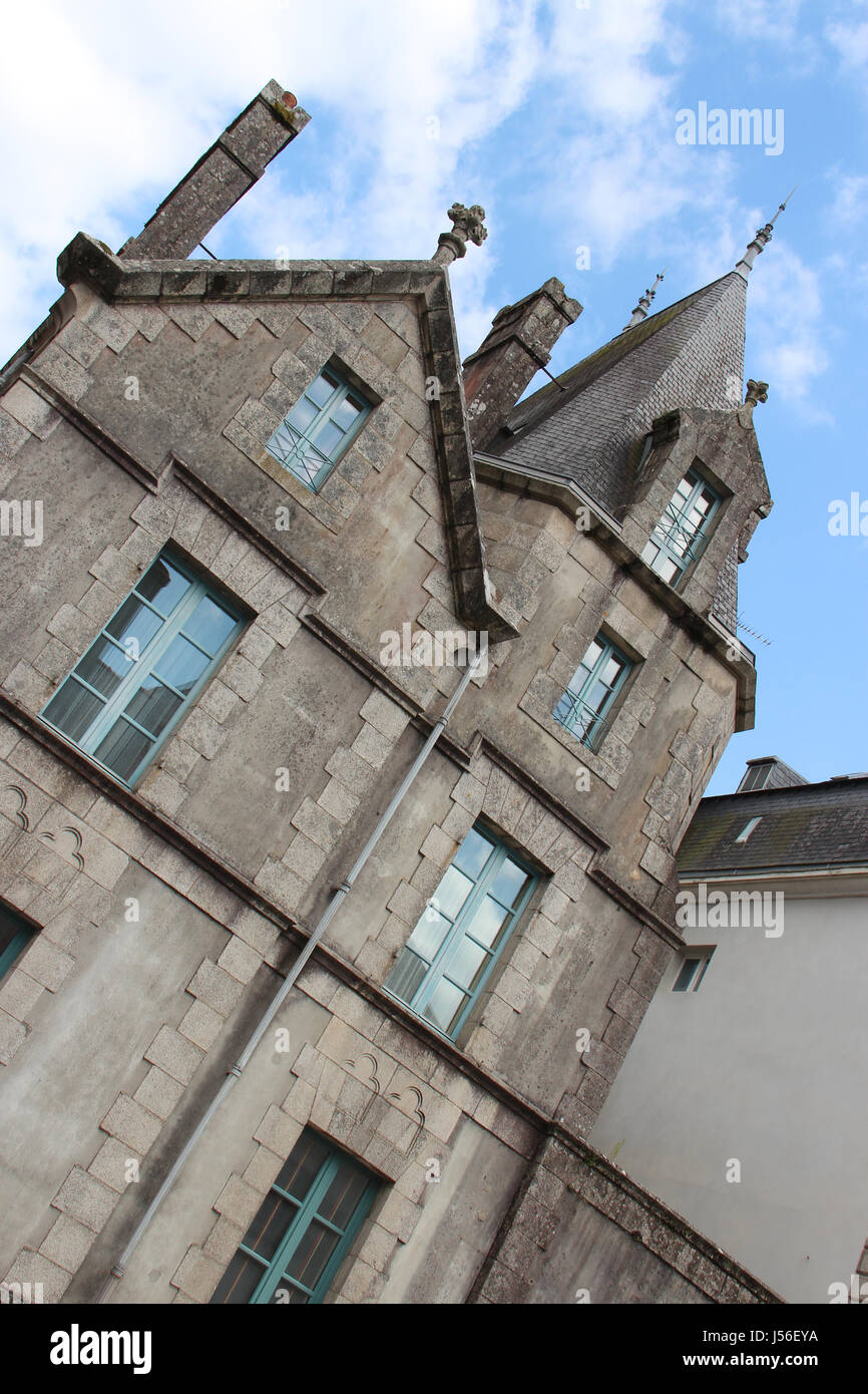 Hôtel particulier à Quimperlé (France) Banque D'Images