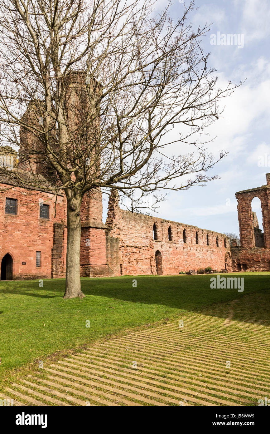 Ruines de l'abbaye d'Arbroath à Arbroath dans Angus , l'Écosse. Banque D'Images