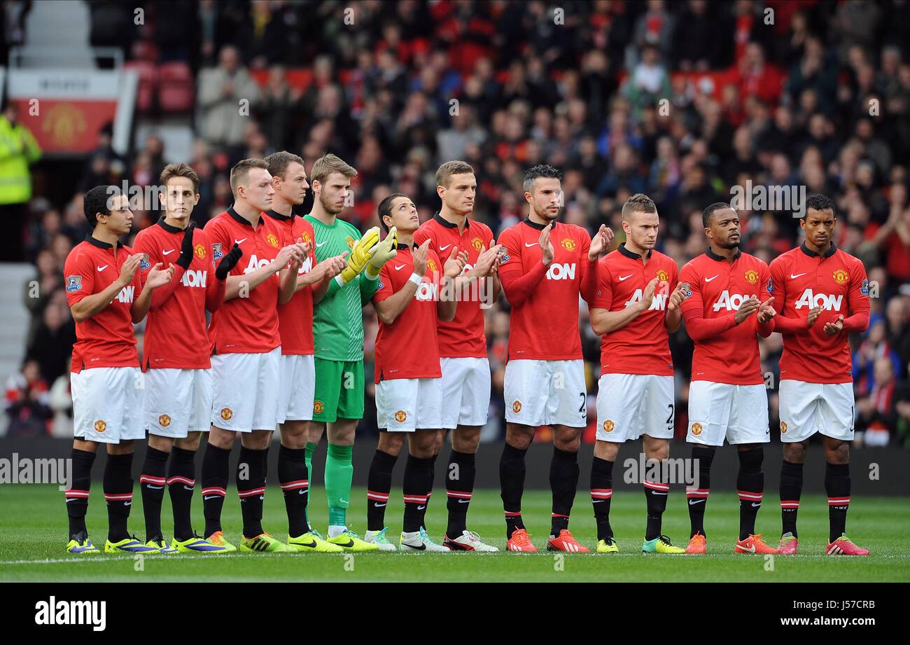 NELSON MANDELA MON HOMMAGE MANC MANCHESTER UNITED FC V NEWCAST Old Trafford Manchester en Angleterre 07 Décembre 2013 Banque D'Images